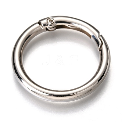 Zinc Alloy Spring Gate Rings X-PALLOY-C100-01P-05-1