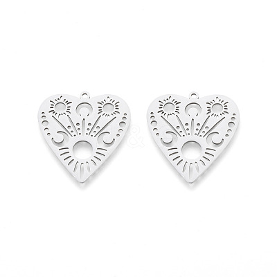 Non-Tarnish 201 Stainless Steel Pendants STAS-N090-LA987-1-1
