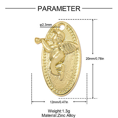 Zinc Alloy Pendants AL-OY001-29G-1