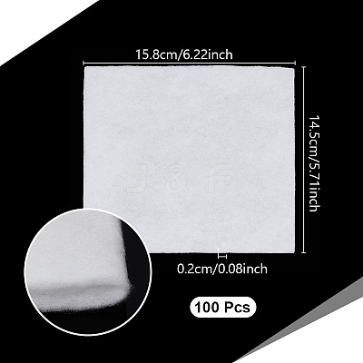 Square Flower Water Absorbent Cotton DIY-WH0308-821A-1