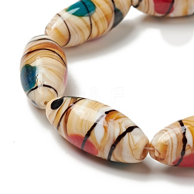 Handmade Lampwork Beads Strand LAMP-C008-08-1
