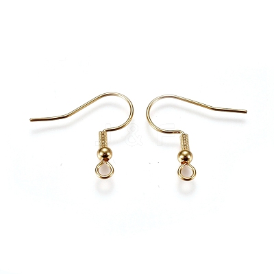 304 Stainless Steel Earring Hooks STAS-G212-06G-1