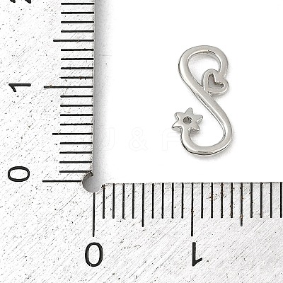 Brass S-Hook Clasps KK-S527-06P-1