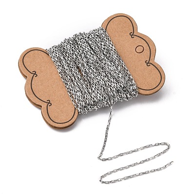 Tarnish Resistant 304 Stainless Steel Box Chains CHS-A003A-1.5mm-1