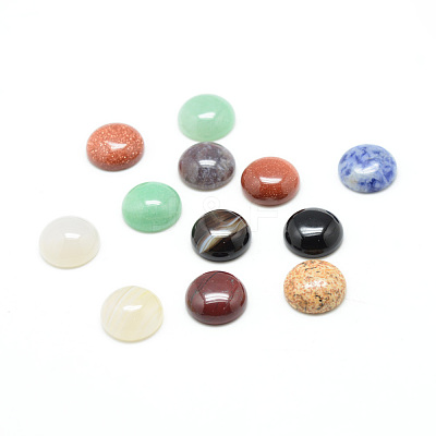 Natural & Synthetic Gemstone Cabochons X-G-T020-6mm-M-1