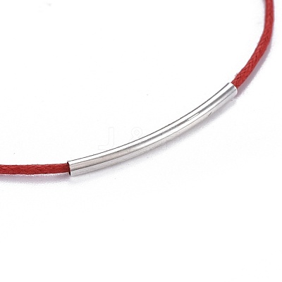 Adjustable Waxed Cotton Cord Bracelets X-BJEW-JB04206-1