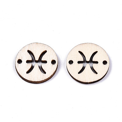 Unfinished Natural Poplar Wood Links Connectors LS-WOOD-S045-139A-11-1