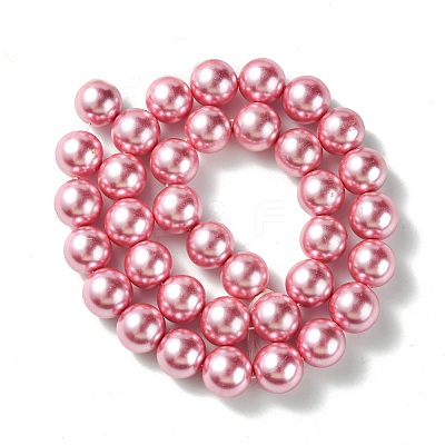 Eco-Friendly Dyed Glass Pearl Round Beads Strands HY-A002-12mm-RB109-1