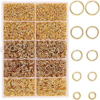 4200Pcs Iron Open Jump Rings IFIN-SP0001-26G-1