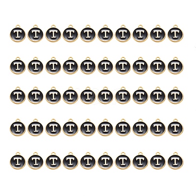 Golden Plated Alloy Charms ENAM-SZ0001-25B-T-1