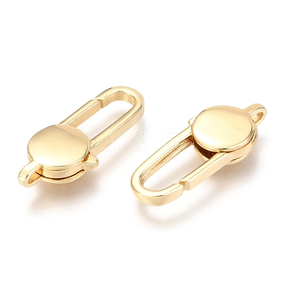 Brass Lobster Claw Clasps KK-O132-11G-1