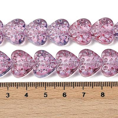 Transparent Glass Beads Strands GLAA-H038-01D-1