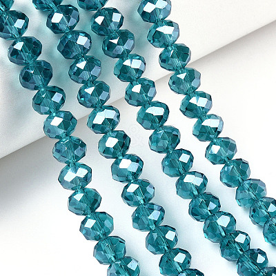 Electroplate Glass Beads Strands EGLA-A034-T4mm-A33-1
