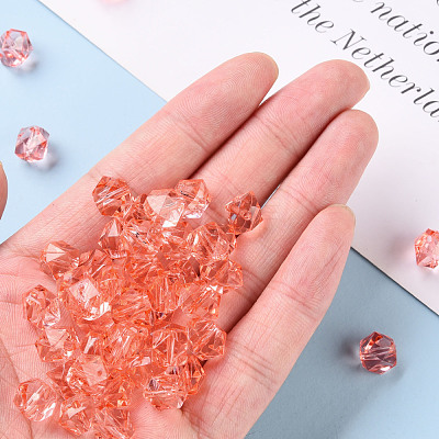 Transparent Acrylic Beads TACR-S154-15B-52-1