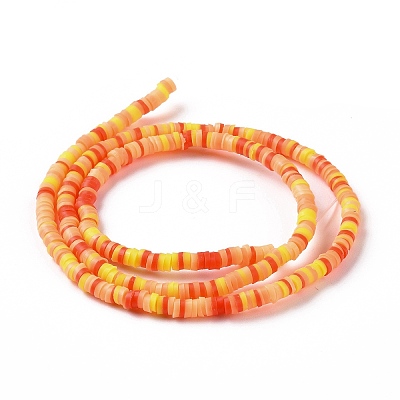 Handmade Polymer Clay Beads Strands CLAY-R089-3mm-009-1
