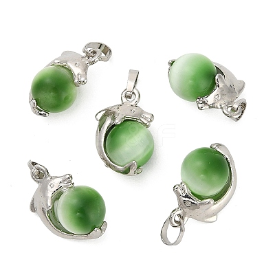 Cat Eye Ball Pendants CE-NH0001-01P-06-1