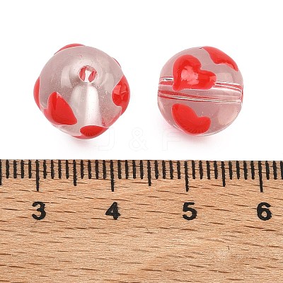 Transparent Glass Enamel Beads GLAA-P078-01A-09-1