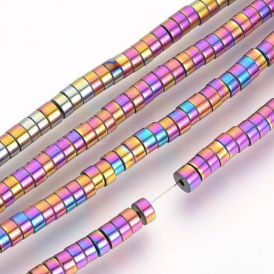 Electroplate Non-magnetic Synthetic Hematite Beads Spacers Strands G-Q486-73D-1