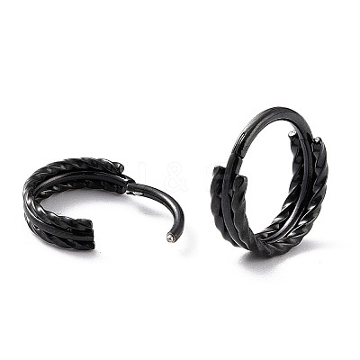 Twisted Ring Hoop Earrings for Girl Women STAS-K233-05EB-1
