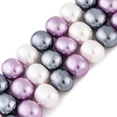Shell Pearl Beads Strands BSHE-L035-E05-1