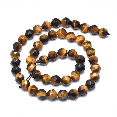 Natural Tiger Eye Beads Strands G-F715-011-1