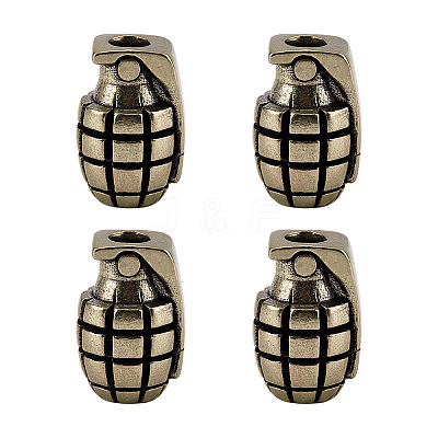4Pcs Brass Beads KK-FG0001-34-1