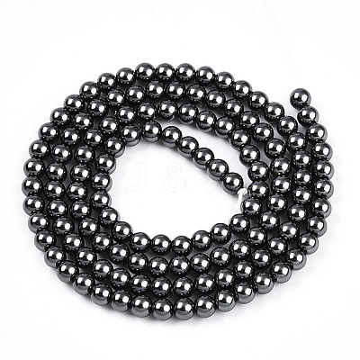 Baking Paint Pearlized Glass Pearl Bead Strands HY-N002-3mm-A02-1