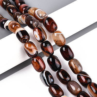 Natural Agate Beads Strands G-N356-02A-10-1