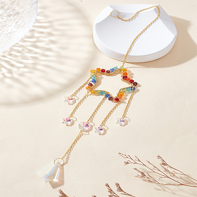 Glass Hanging Suncatchers AJEW-WH0270-714D-1