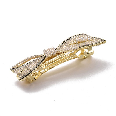 Alloy Crystal Rhinestone Hair Barrettes PHAR-D011-05LG-1