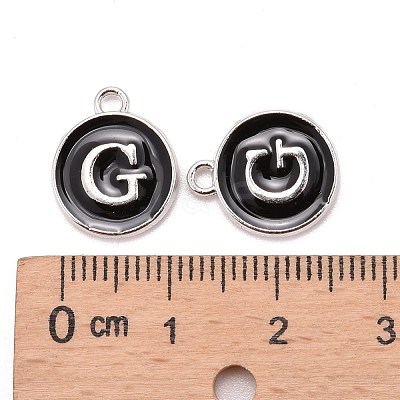 Platinum Plated Alloy Charms X-ENAM-S118-02G-P-1