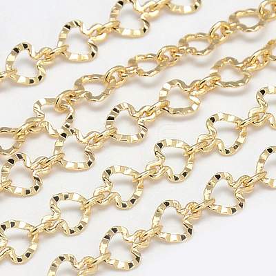 Soldered Brass Chains KK-S335-05G-1