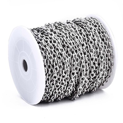 Tarnish Resistant 304 Stainless Steel Cable Chains CHS-T003-23B-P-1