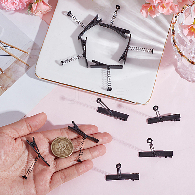 Metal Alligator Hair Clips OHAR-WH0021-95A-1
