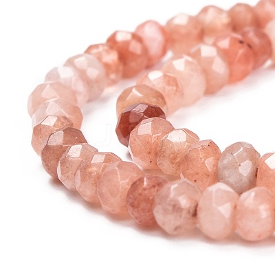 Dyed Natural Malaysia Jade Rondelle Beads Strands G-E316-2x4mm-42-1