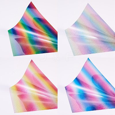 4Pcs Colorful Glitter Heat Transfer DIY-SZ0003-60-1