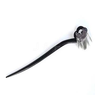 Crescent Tassel Wood Hair Sticks PW-WG7C9F3-01-1