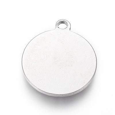 Tarnish Resistant 304 Stainless Steel Pendant Cabochon Settings LS-STAS-G214-07P-1