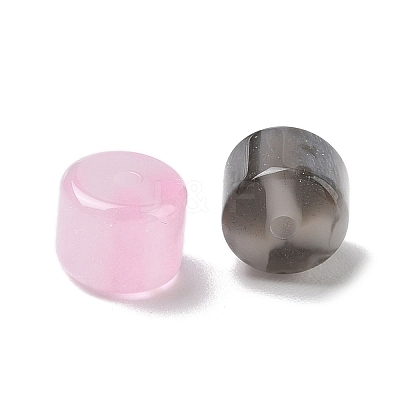 Transparent Resin & Glitter Powder Beads RESI-F073-07-1