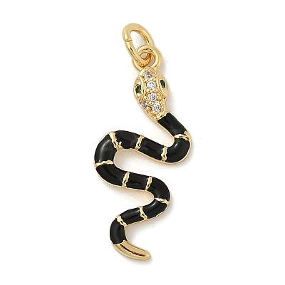 Brass Micro Pave Cubic Zirconia Pendants LS-KK-H494-01G-01-1