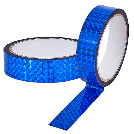 50M Laser Shining Bopp Plastic Scrapbook Decorative Adhesive Tapes AJEW-WH20002-57A-06-1