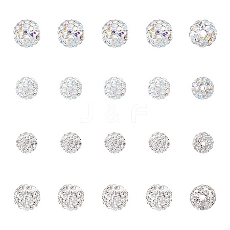 Pave Disco Ball Beads RB-AR0001-03-1
