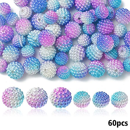 Imitation Pearl Acrylic Beads OACR-YW0002-04A-02-1
