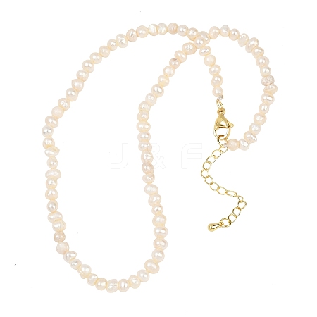 Natural Freshwater Pearl Necklaces NJEW-JN02515-1