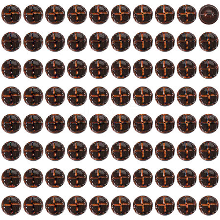 1-Hole Plastic Buttons BUTT-CA0001-34C-1