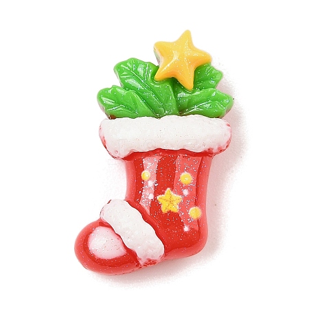 Christmas Series Opaque Resin Cabochons CRES-Q005-01F-1