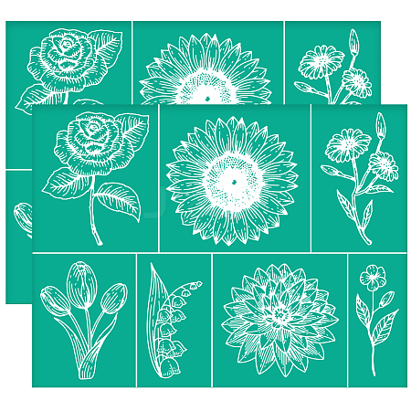 Self-Adhesive Silk Screen Printing Stencils DIY-WH0531-011-1