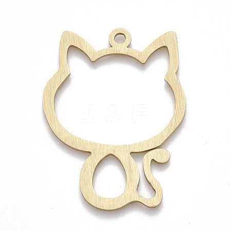 Aluminium Kitten Pendants ALUM-T001-106G-1