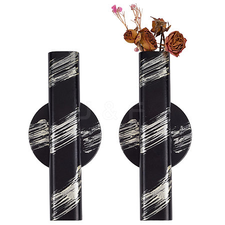 Iron Self Adhesive Flower Vases AJEW-WH20020-431A-1
