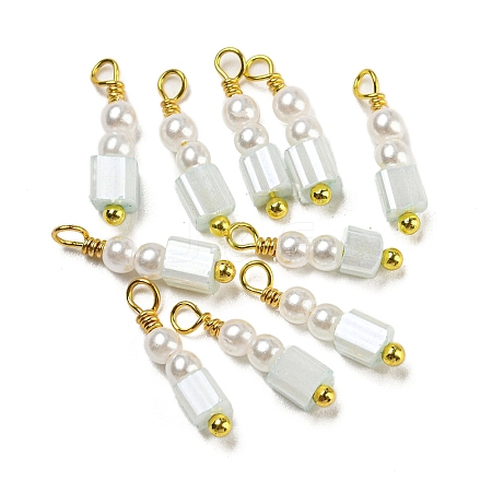 ABS Plastic Imitation Pearl Pendants KK-C046-03A-1